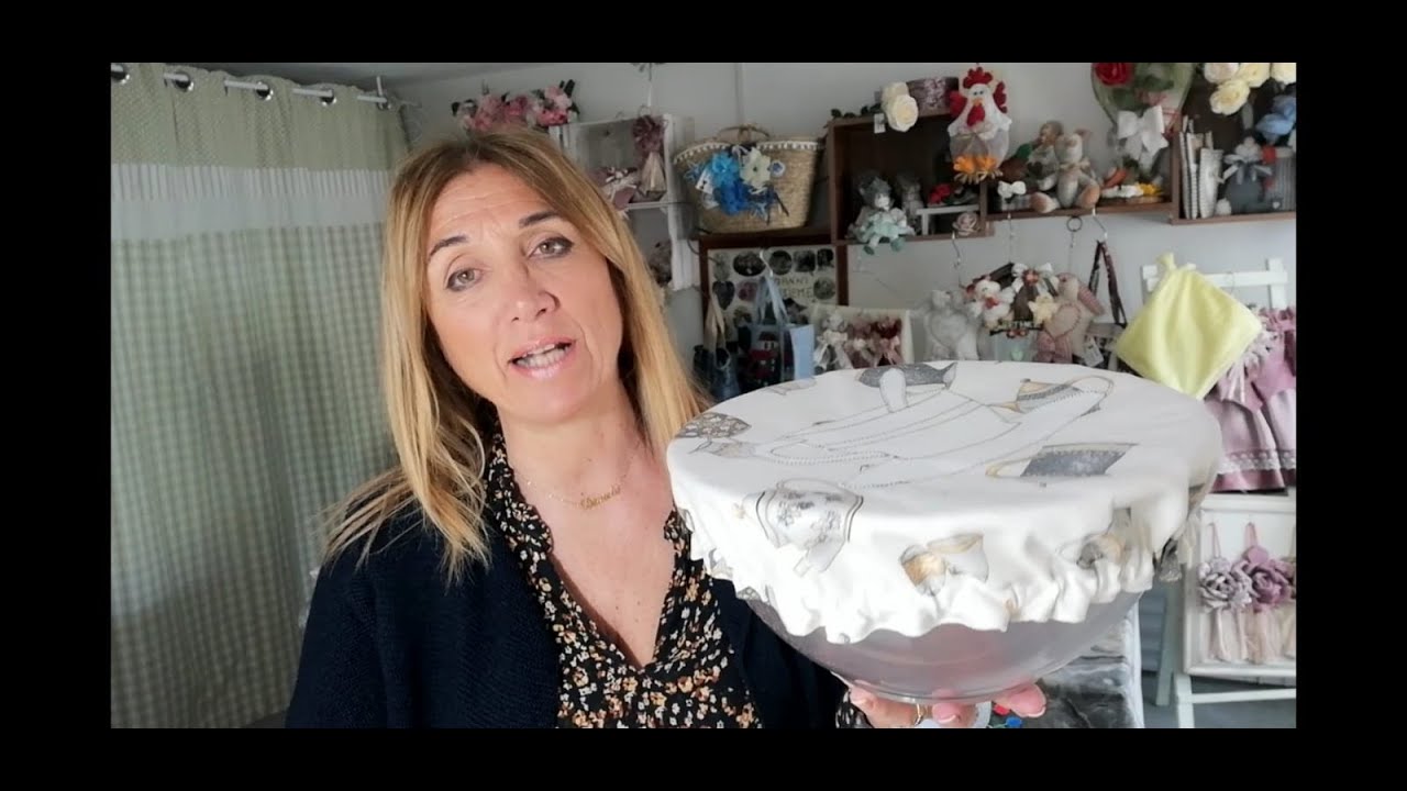 256🎀Copri ciotola stoffa+cartamodello GRATIS