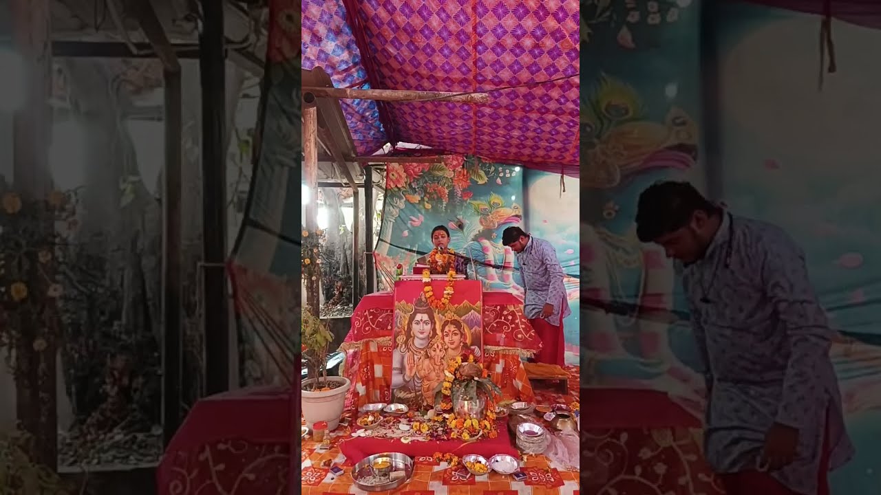 Dharmik samajik rajnetik Bhagwat Katha paanchva din Govardhan puja 24 February 2026