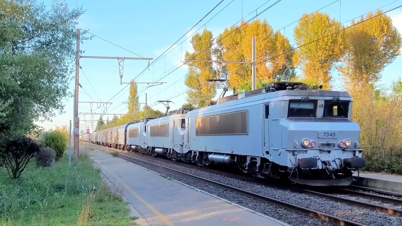 3 BB 7200 PV sur ce diffus Sibelin - Miramas ✨️ #fret #sncf