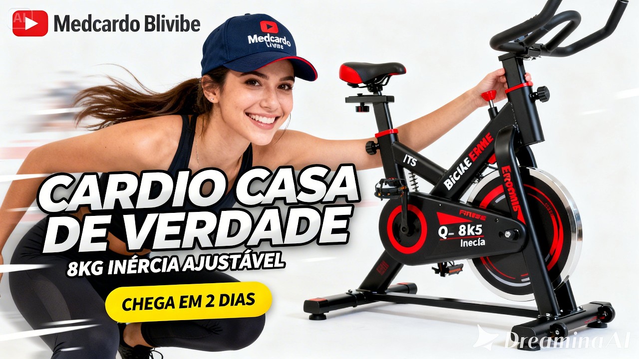 Bicicleta Ergométrica Spinning para Casa até 100kg  Silenciosa Compacta  Ideal para Emagrecer Rápido
