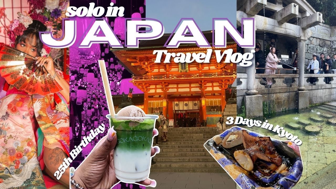 3 Days in Kyoto, Japan Travel Vlog | birthday photoshoot, nishiki market, teamLabs + more!