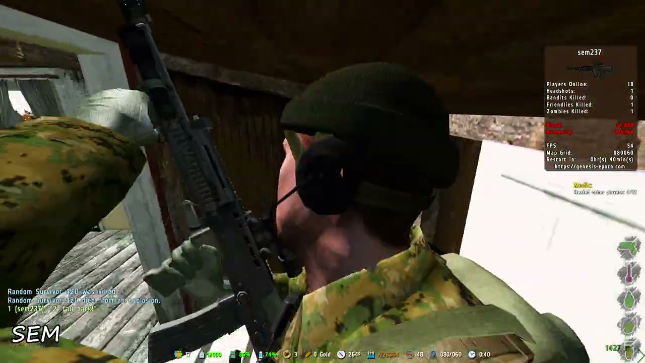 Hacker's Day | sem & neeko DayZ Epoch Arma 2 Genesis server 24.04.2025