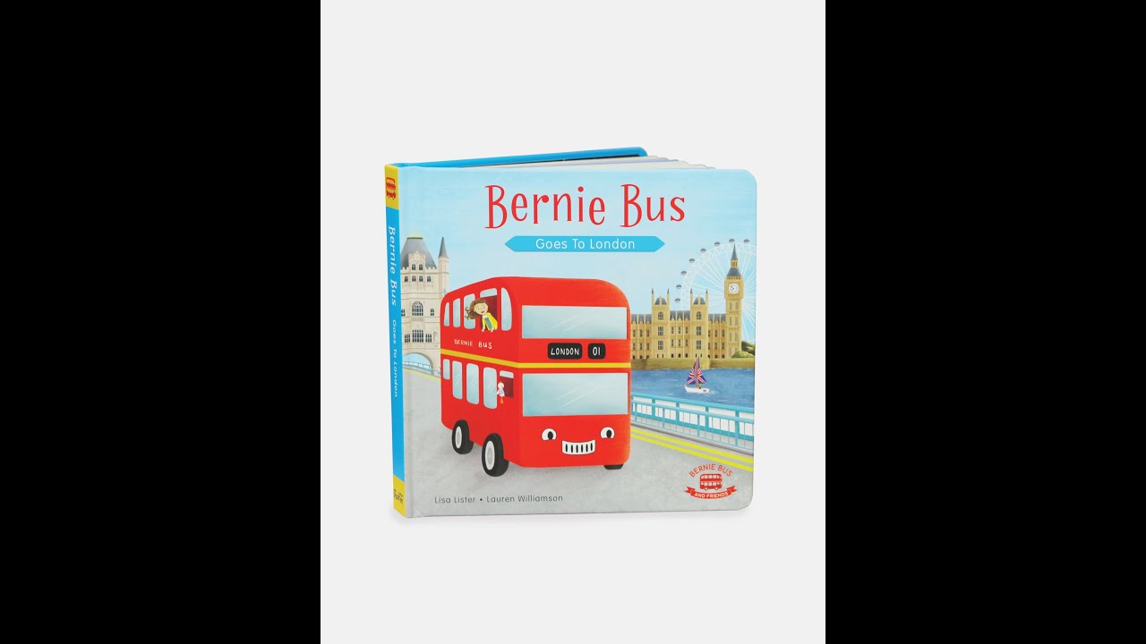 Child reading Bernie Bus goes to London by Indigo Jamm, double decker bus story time for 18 months+