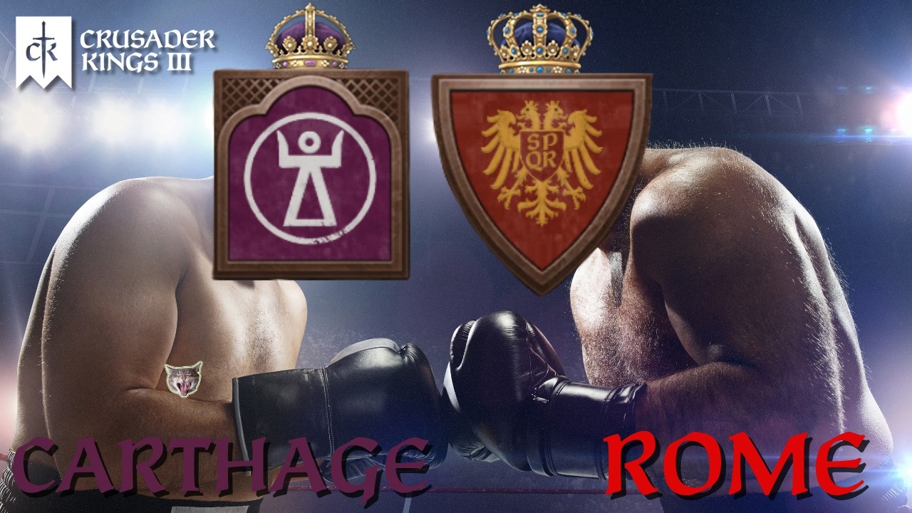 CK3 Timelapse, but Carthage Vs Rome