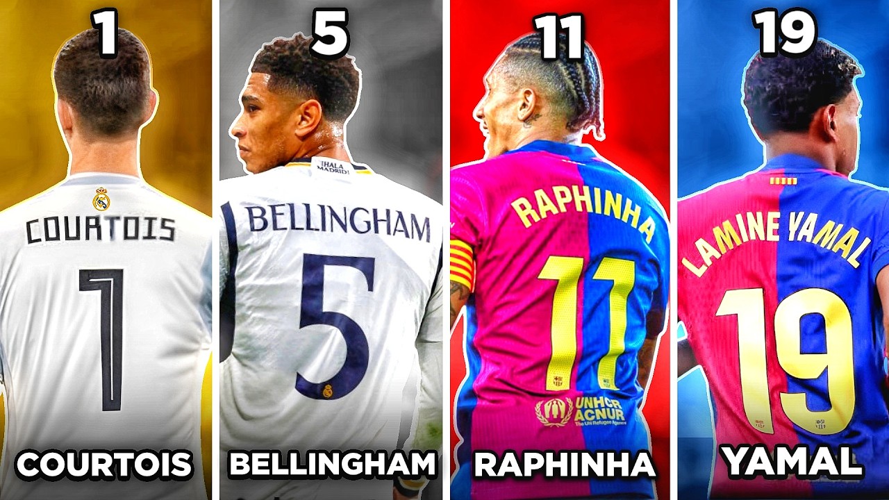 O MELHOR JOGADOR de CADA NÚMERO de CAMISA ( do 1 ao 20 )