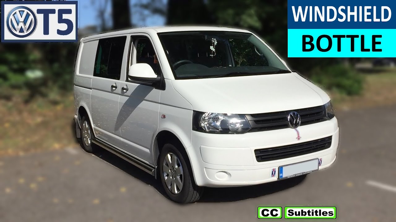 VW T5 Windshield Wiper Fluid Bottle Flushing Out