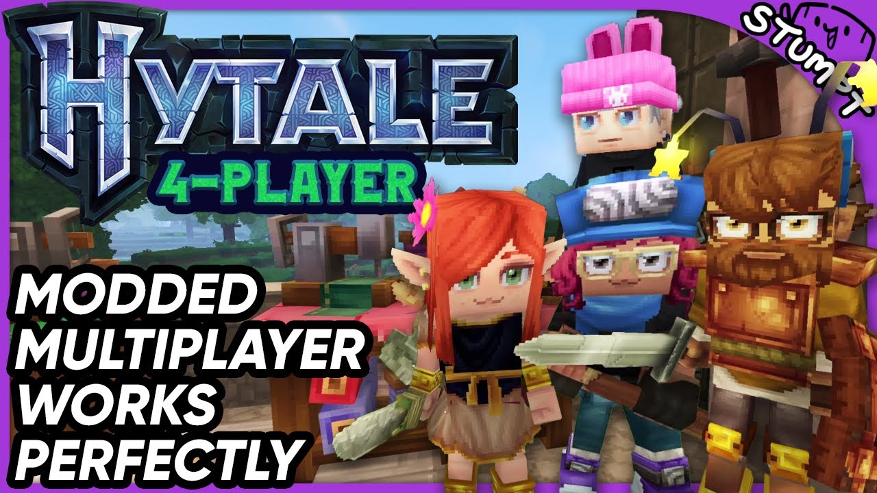 Modded Multiplayer Works Perfectly! - Hytale (4-Player Gameplay)