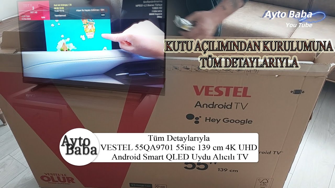 Tüm Detaylarıyla VESTEL 55QA9701 55inc 139 cm 4K UHD Android Smart QLED Uydu Alıcılı TV