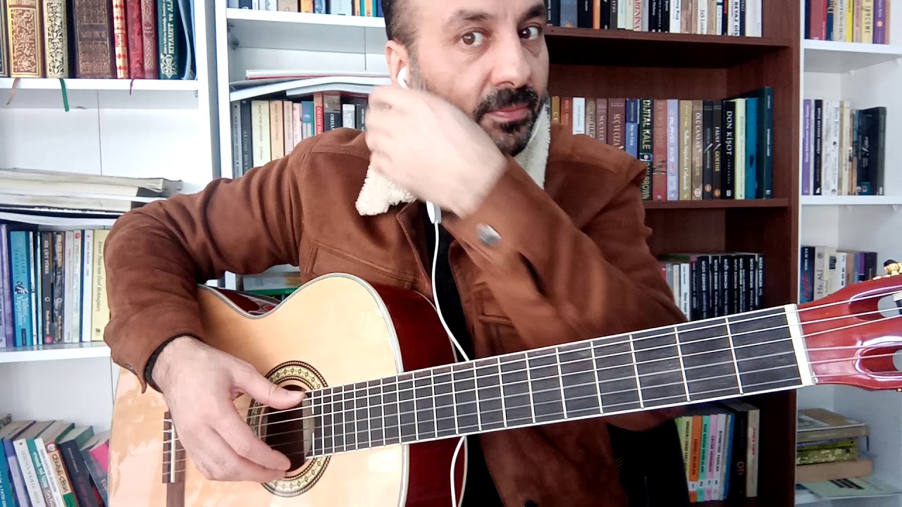 Gitar dersi (76) #Mavi türkü #solo  #Aydın ÖNAL #05067711512