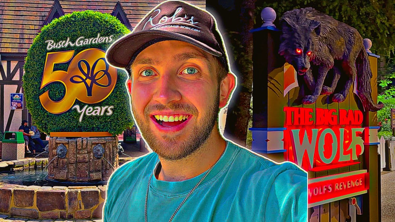 Riding NEW BIG BAD WOLF Early At Busch Gardens Williamsburg 50th Anniversary!! | May 16, 2025 Vlog