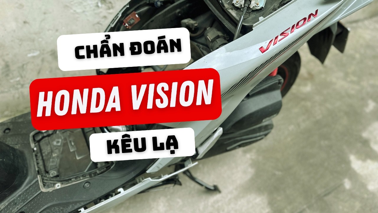 Mẹo kiểm tra tiếng kêu Động cơ  Honda vision 2022 - 2025 #tuisuahonda #vision #mayon