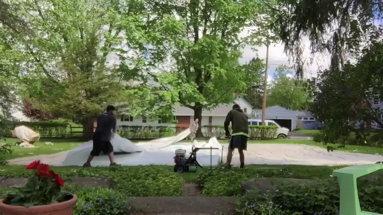 40x40 Pole Tent Tear Down - Start A Party Rental Company