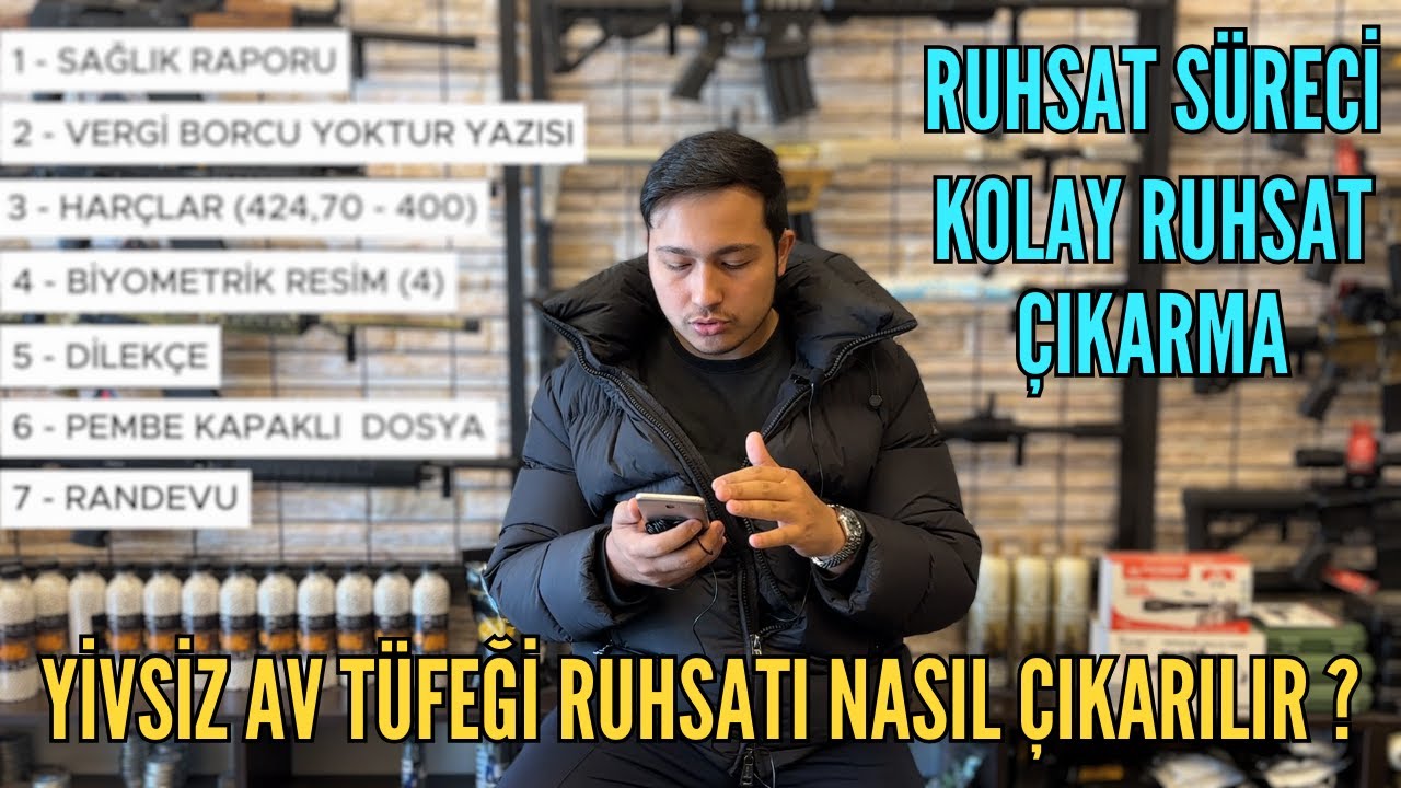 YİVSİZ AV TÜFEĞİ RUHSATI ÇIKARMAK | RUHSAT SÜRECİ