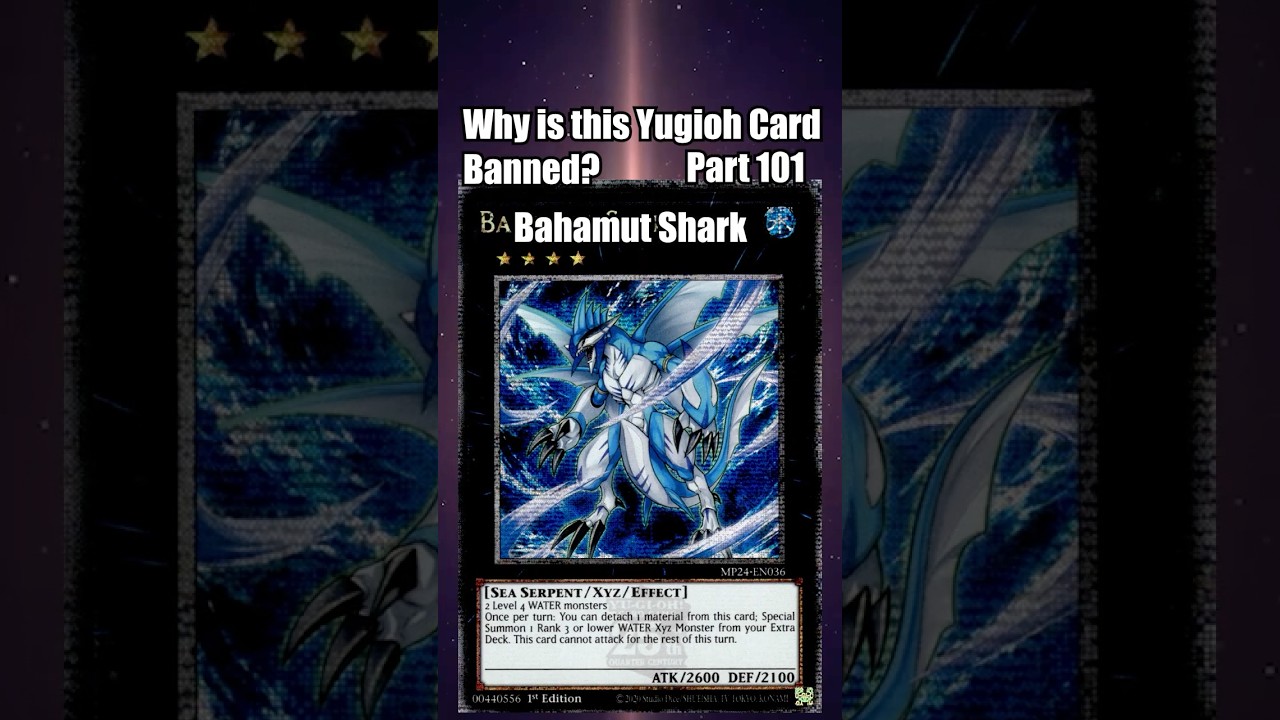 Why is Bahamut Shark Banned? In 1 Minute! #yugiohtcg  #yugiohmasterduel #banlist #yugiohcards