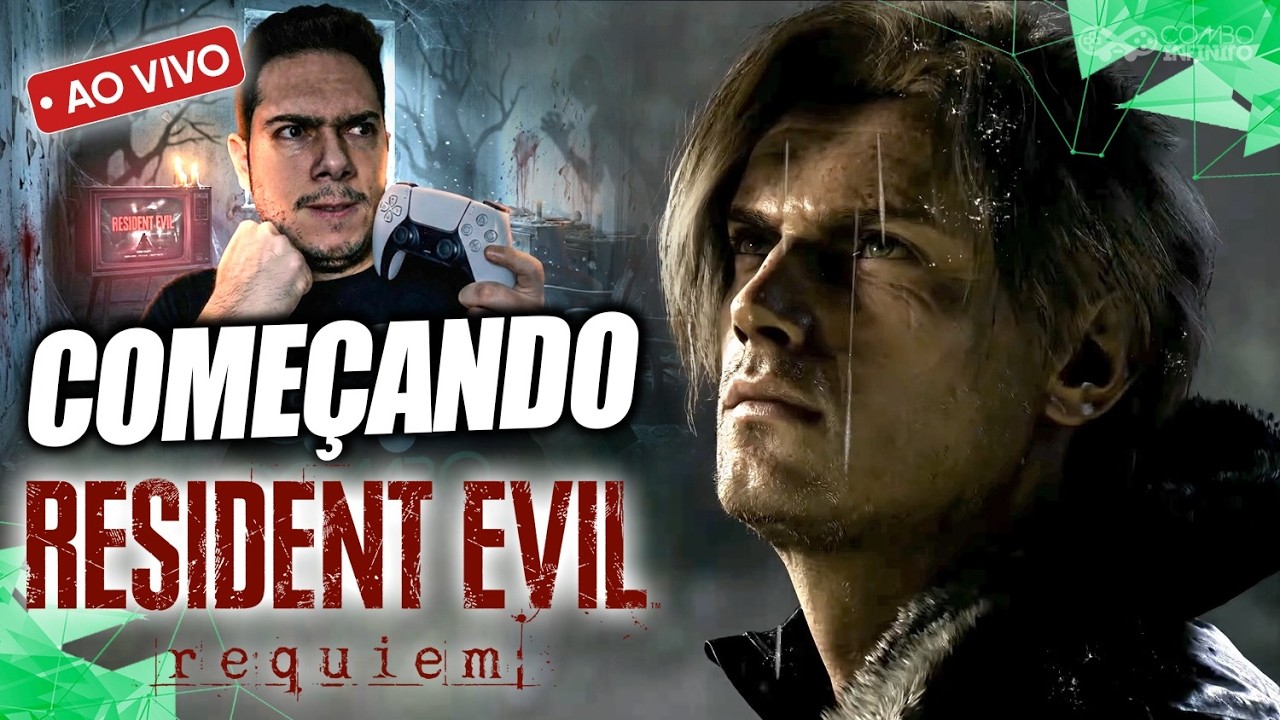 RESIDENT EVIL REQUIEM: O Começo do Jogo!🕯️Gameplay ao vivo (PS5 base)