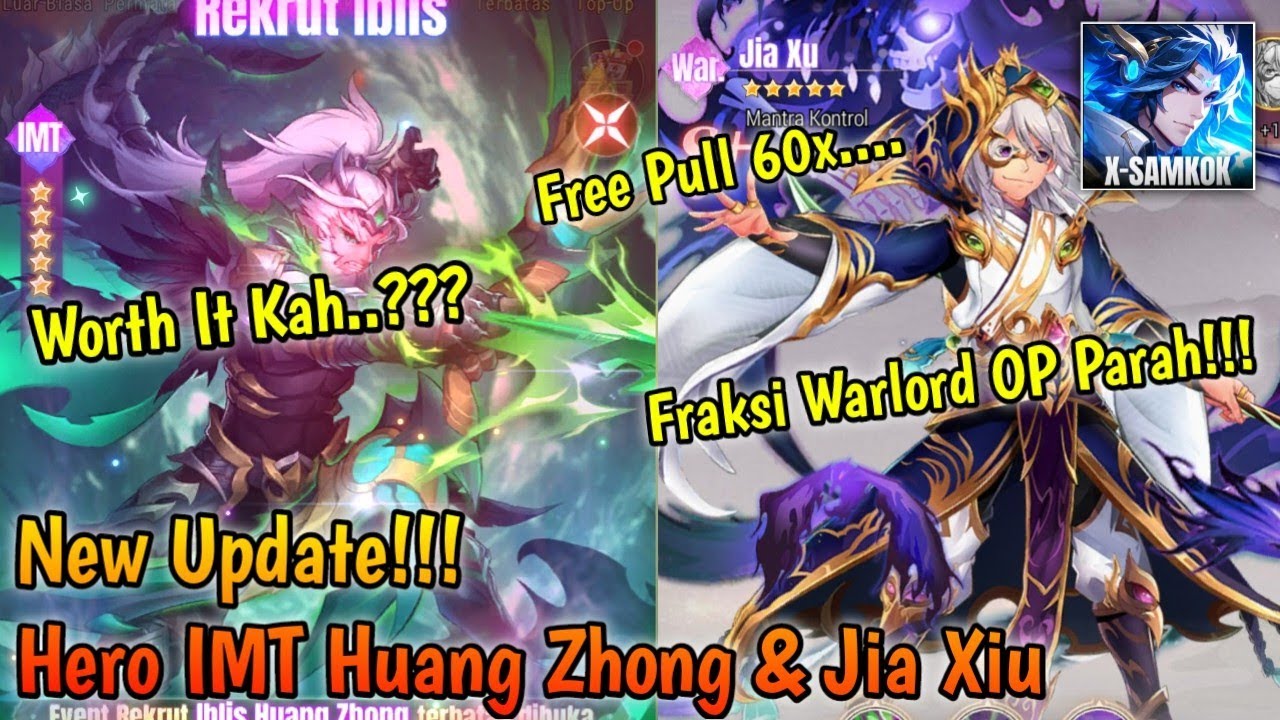 Worth It Kah IMT Huang Zhong & Jia Xiu??Bahas Tuntas!! - X Samkok Gameplay