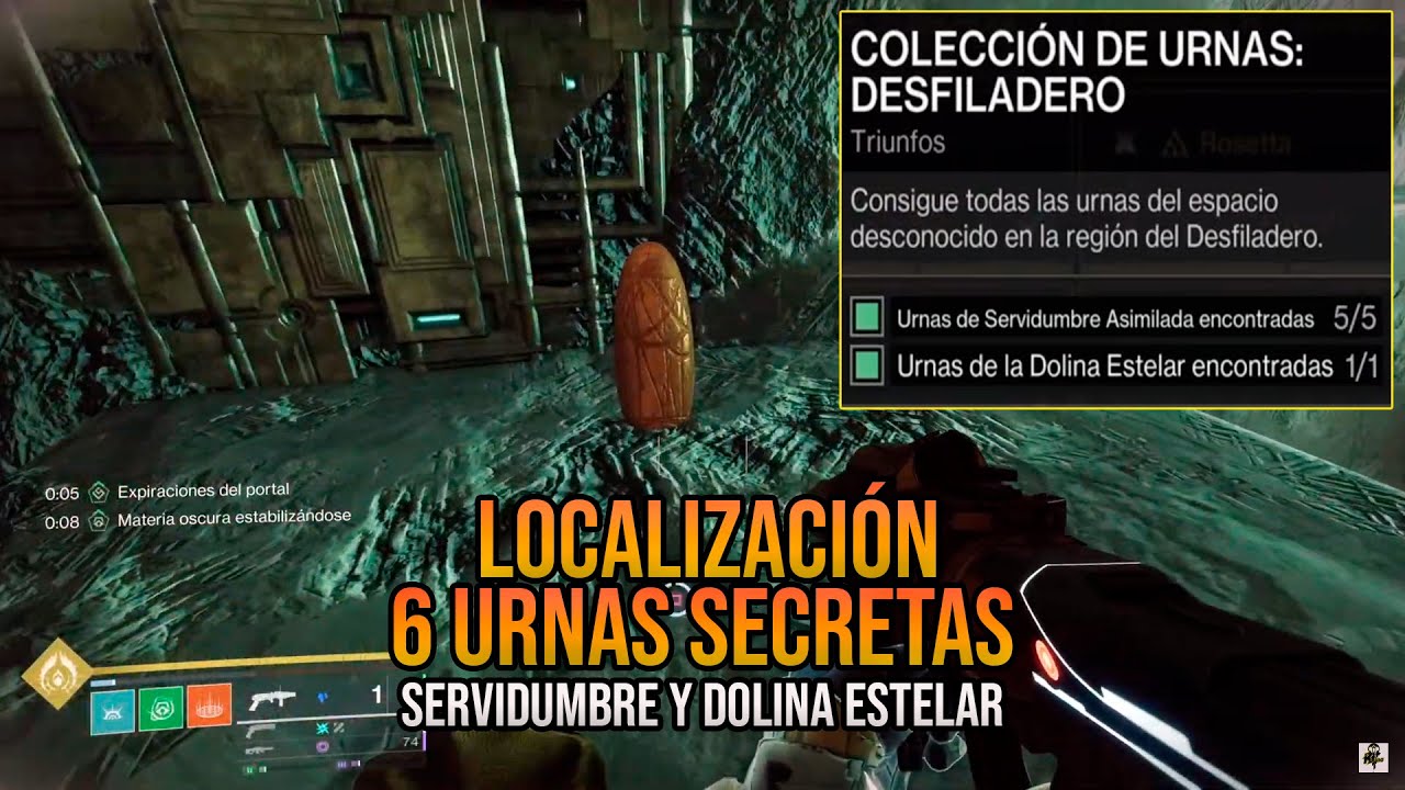 Servidumbre Asimilada y Dolina Estelar *Localizacion de las 6 URNAS SECRETAS* - Destiny 2