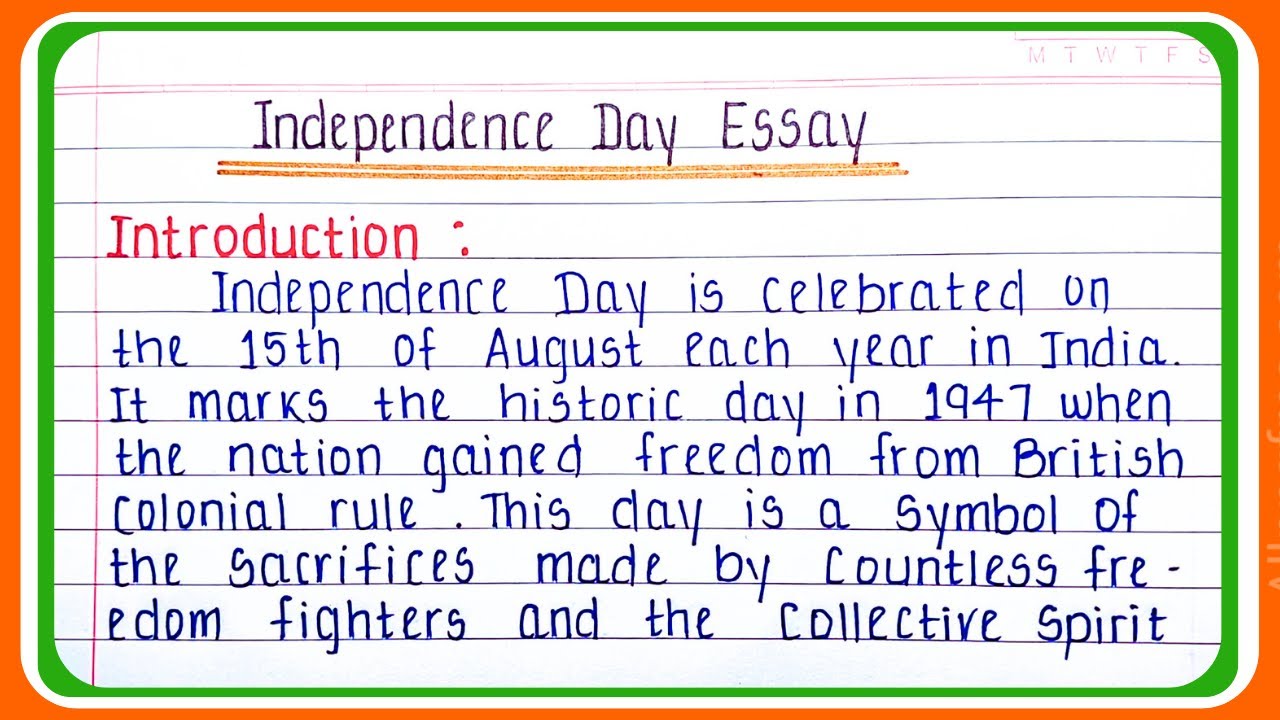 Independence Day essay in English with headings | Short essay on Independence day |15th August Essay