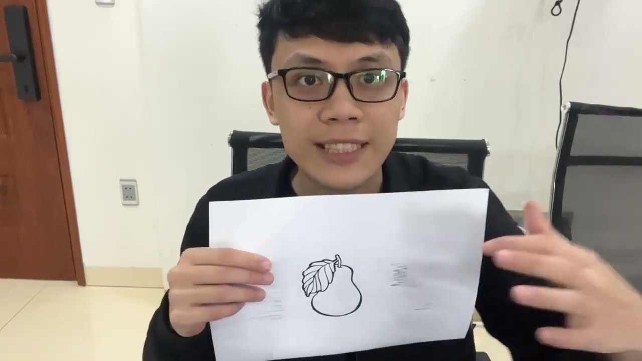 Hướng dẫn tô màu cho hình ảnh bức tranh một quả lê