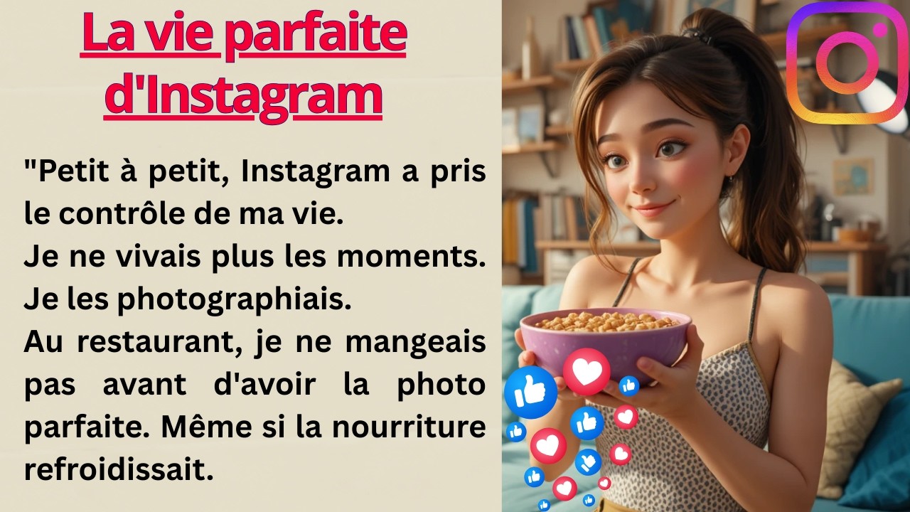 📱 Learn French Through Stories | The Perfect Instagram Life | French Listening Practice