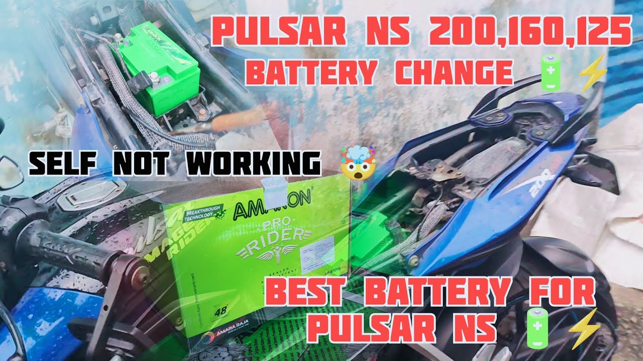 😢Achnk Battery🔋Change Karni Padi || Bajaj Pulsar Ns Battery Change🤯🔋@thedamagerider5320 #ns200