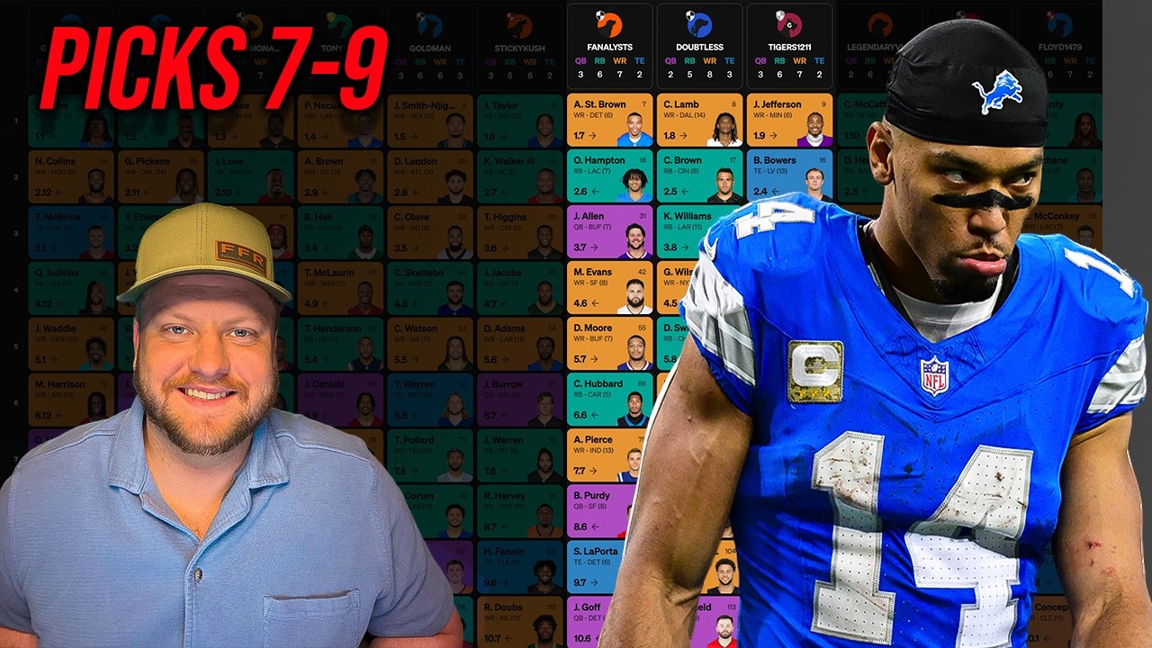 The Best 2026 Fantasy Football Draft Strategy (Picks 7, 8 & 9)