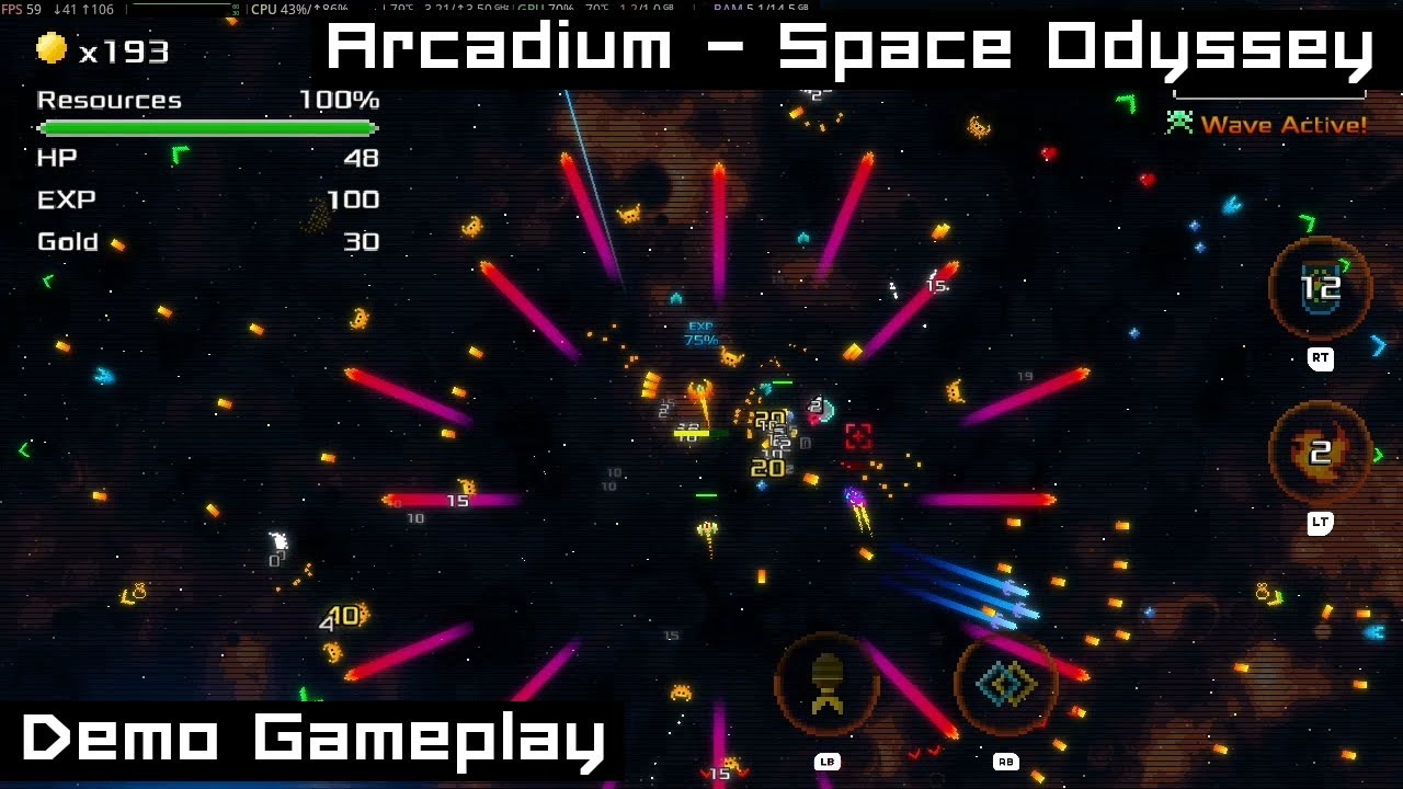 Arcadium - Space Odyssey Demo