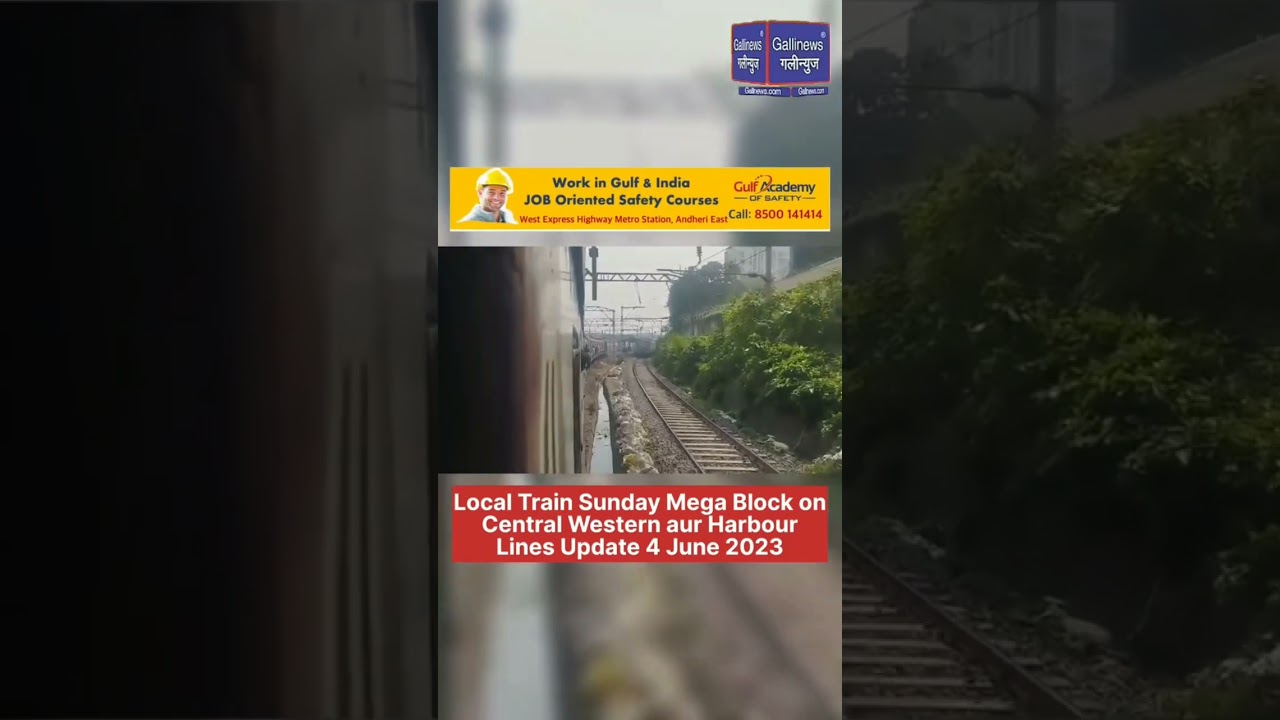 Local Train Sunday Mega Block On Central Western Aur Harbour Lines Update 4 June 2023