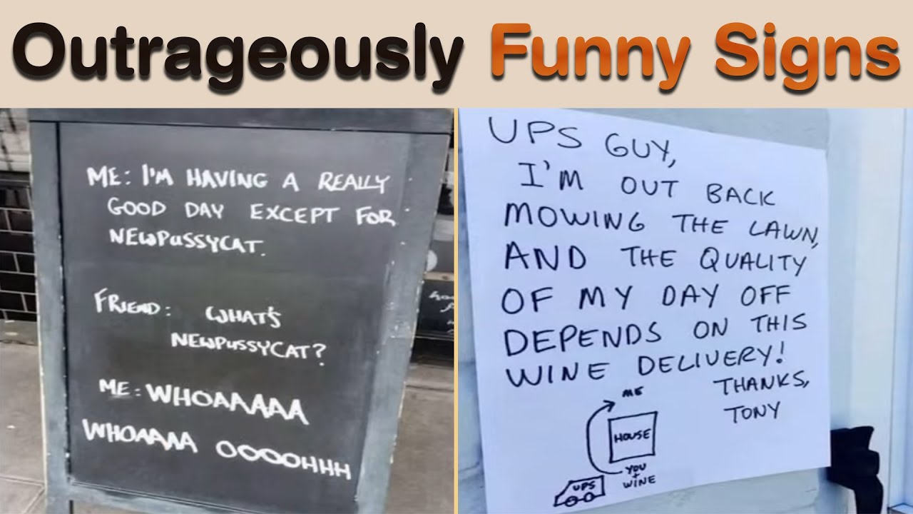 Outrageously Funny Signs That Will Make You Laugh Harder Than Any Meme || Sign Hub