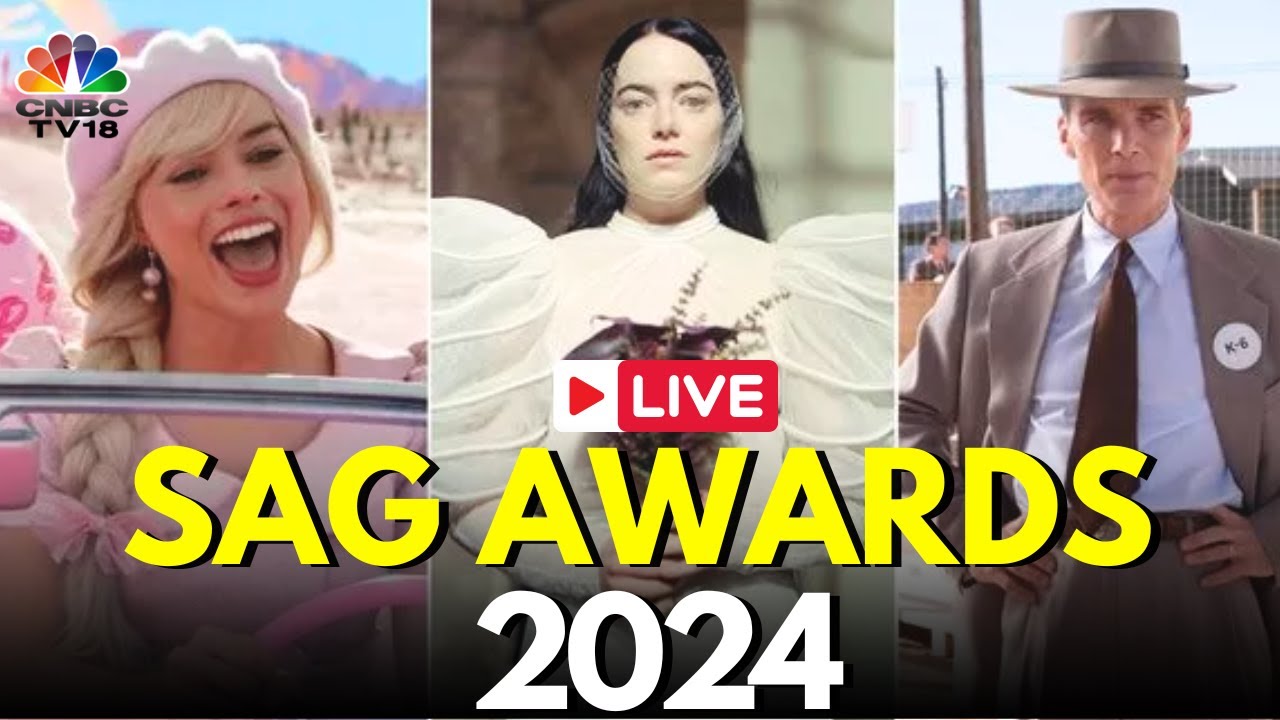 SAG Awards 2024 LIVE: 30th Screen Actors Guild Awards | Oppenheimer & Barbie | Emma Stone | IN18L