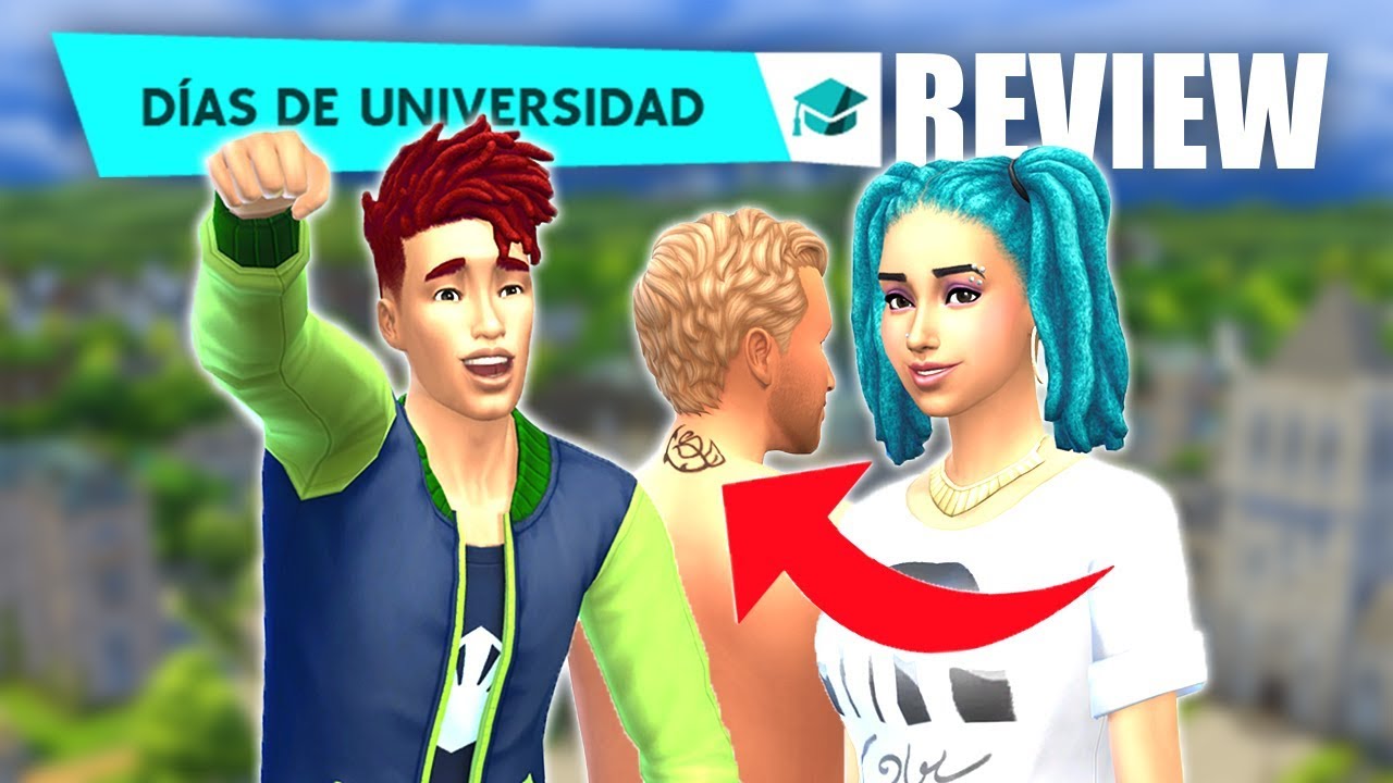 REVIEW - LOS SIMS 4 DÍAS DE UNIVERSIDAD 🎓 Piercings, tatuajes, peinados y ropa nueva