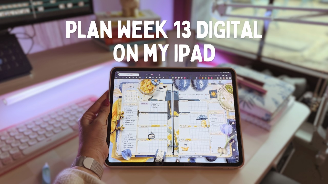 Еженедельный план со мной на моем iPad с помощью Noteful