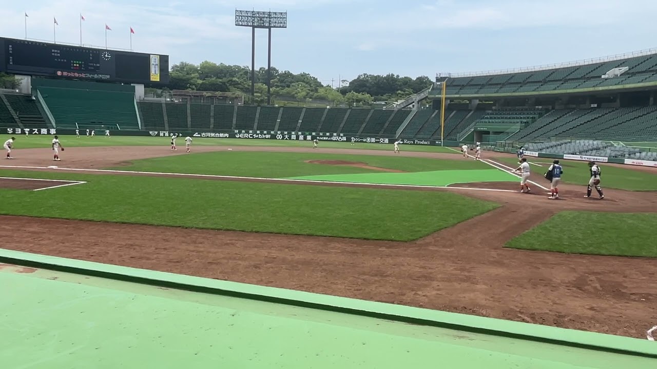 Japanese High School Infield Work - Hyogo Baseball Tournament - Kokoyakyu