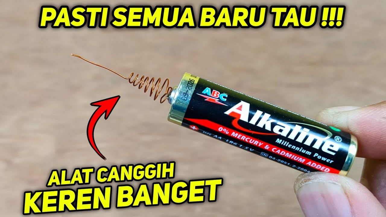 PASTI SEMUA BARU TAU !! Buat Tespen wireless pakai baterai ABC ALKALINE