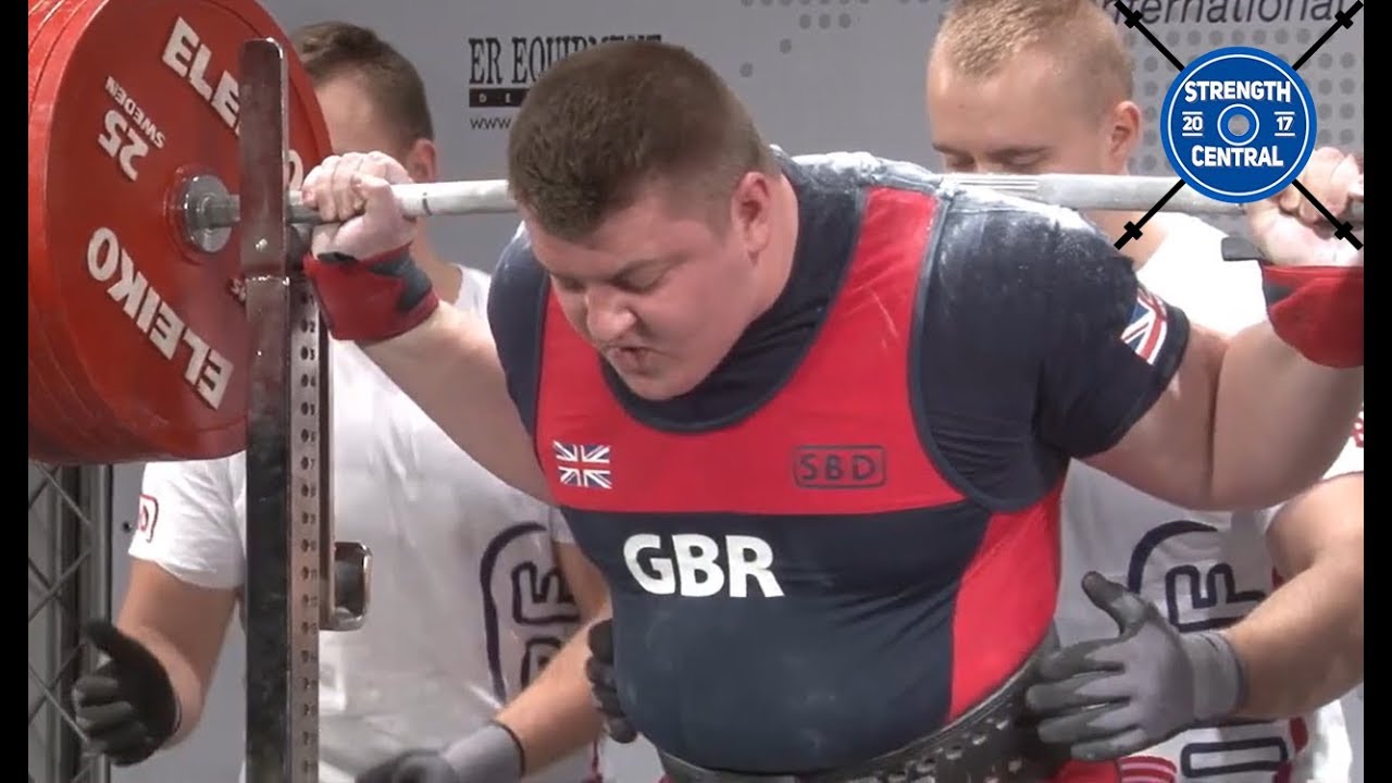 Люк Ричардсон — 1010,5 кг, 21 год — Чемпионат EPF Classic 2018 — 1-е место, 120+, юниоры