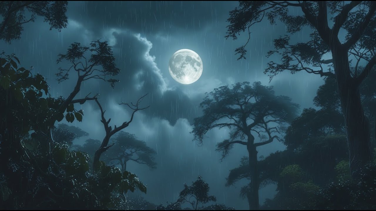 1 Hour Pure Rainstorm Sounds | No Music, No Talking | Sleep, Meditation & Stress Relief Ambience 🌧️