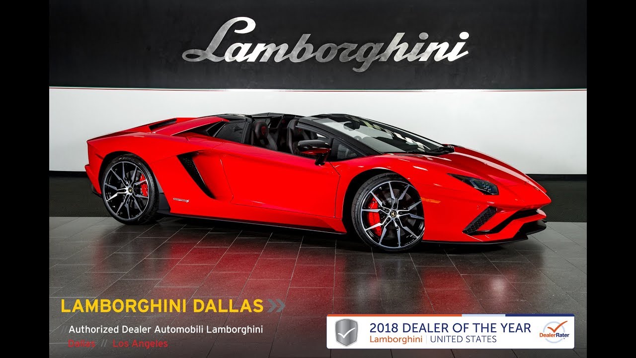 2019 Lamborghini Aventador S Roadster Rosso Mars 19L0124