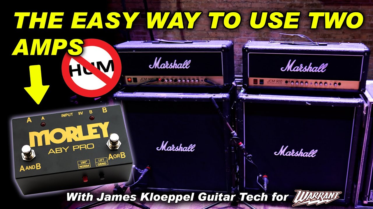 How Warrant Uses a Morley ABY Pro and Humno to Ensure Hum & Buzz Free Performances