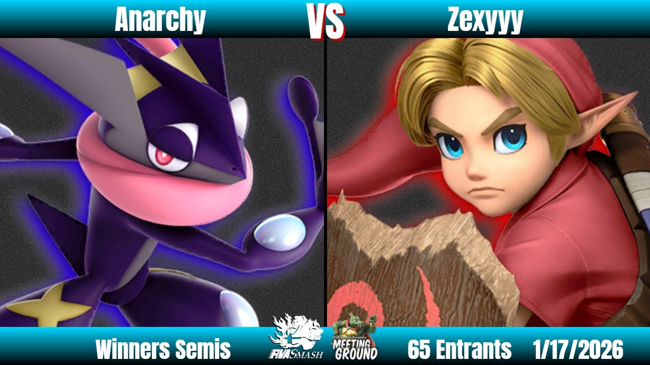MEETING GROUND 5 | MDVA Monthly | Anarchy (Greninja) vs Zexyyy (Young Link) | Winners Semis | 65 Ent