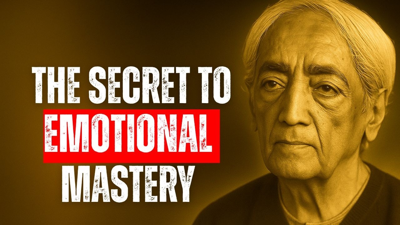 Master Your EMOTIONS in Tough Moments – Jiddu Krishnamurti
