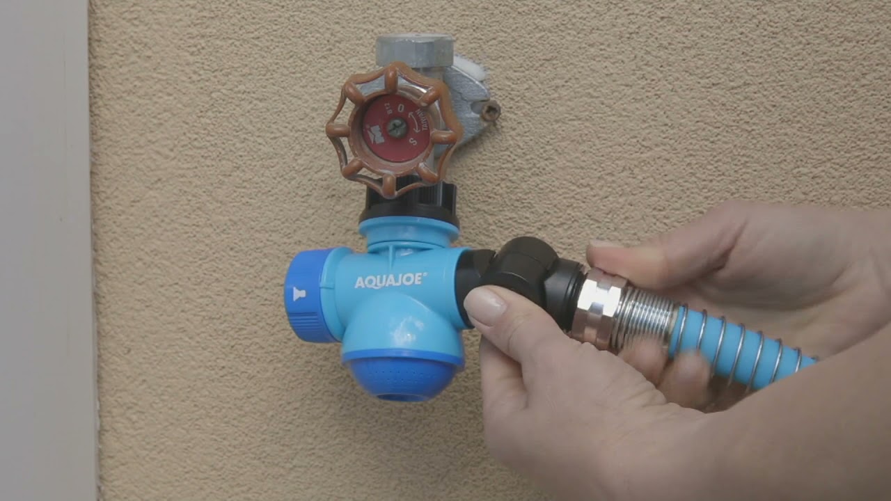 Aqua Joe Multi Function Outdoor Faucet & Hose Connector on QVC