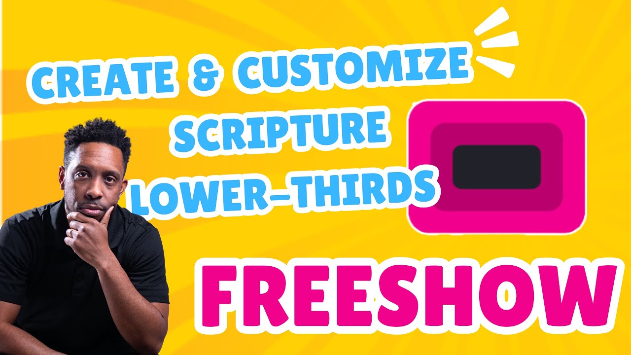Customize Scripture Lower-Thirds for Livestream and Service in FreeShow #propresenter #FreeShow
