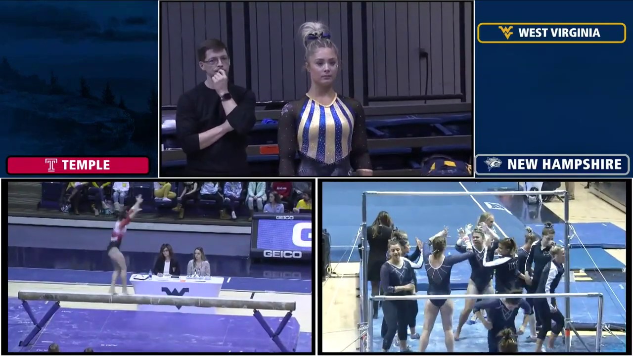 UNH and Temple at WVU 1-26-20 720p 2930K