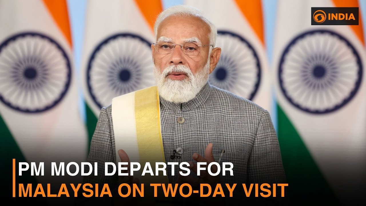 PM Modi Departs for Malaysia on Two-Day Visit