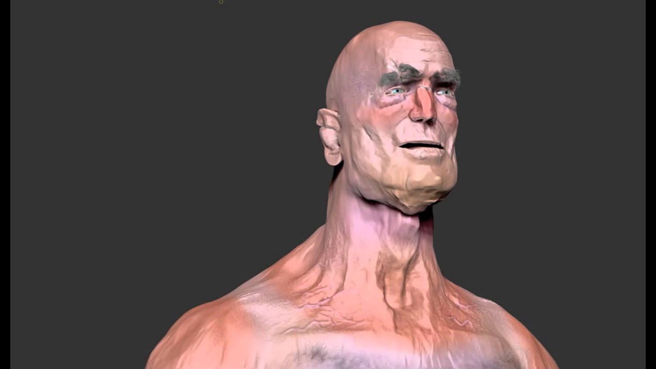 Old boxer. First experience ZBrush modelling
