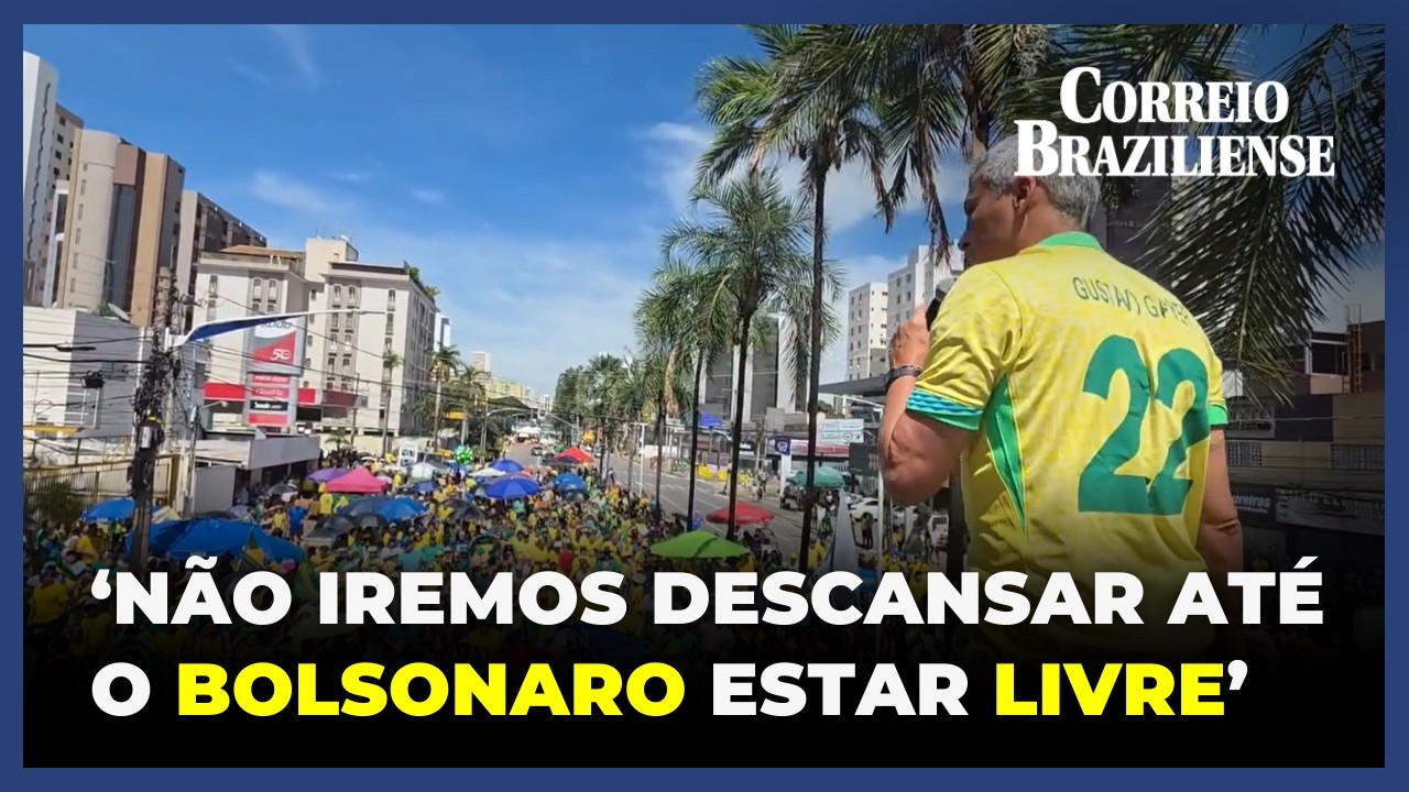 GAYER DISCURSA NO 'ACORDA, BRASIL' DE GOIÂNIA E COBRA LIBERDADE DE JAIR BOLSONARO