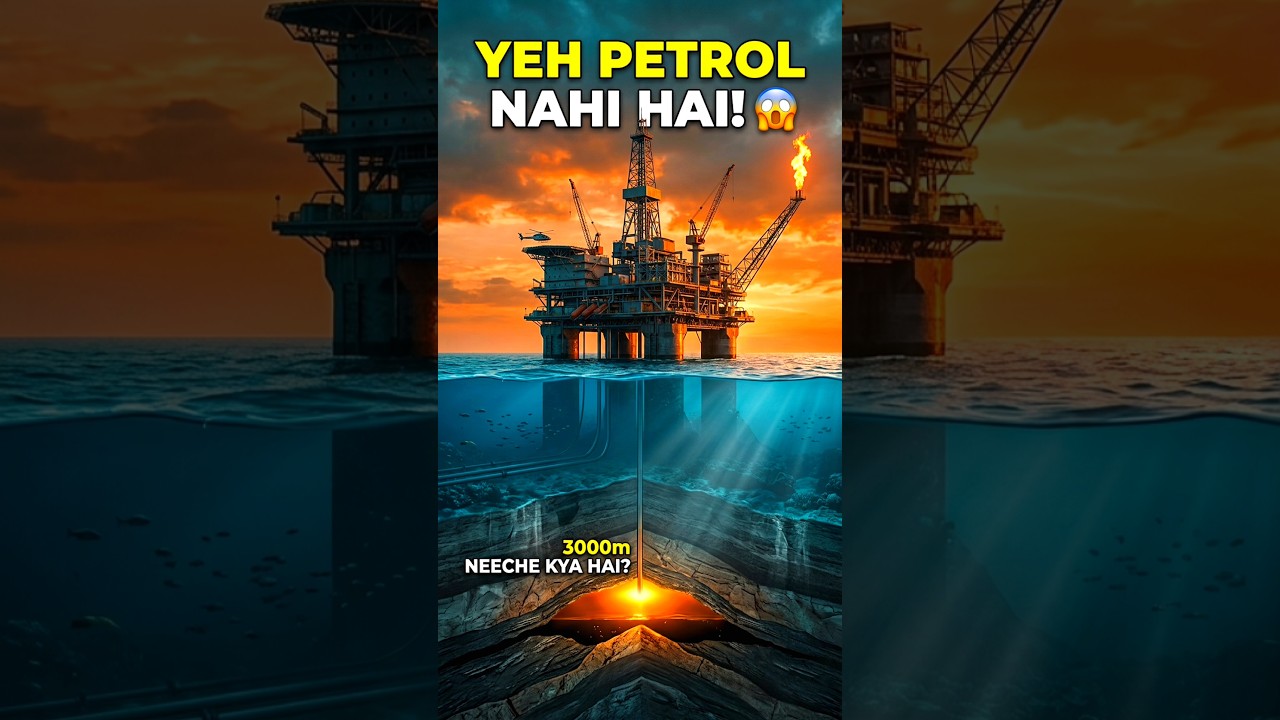 Ocean Ke Andar Se Crude Oil Kaise Nikalta Hai? 😱 #youtubeshorts