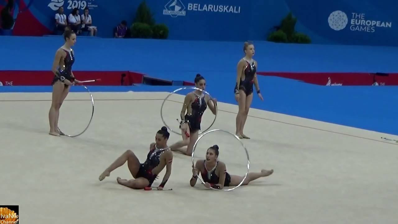 TEAM SPAIN 5 Hoops RHYTHTMIC GYMNASTICS II European Games 2019