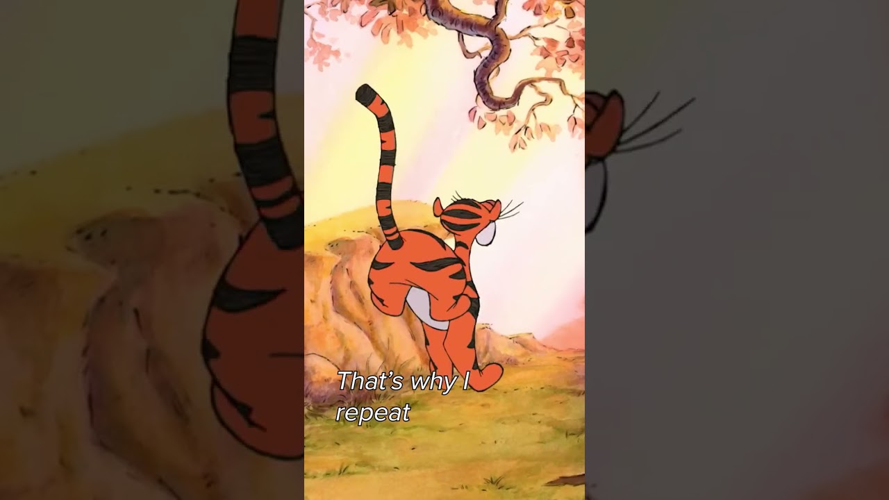 The Wonderful Thing About Tiggers - Winnie The Pooh #justchating #tiggers #pooh