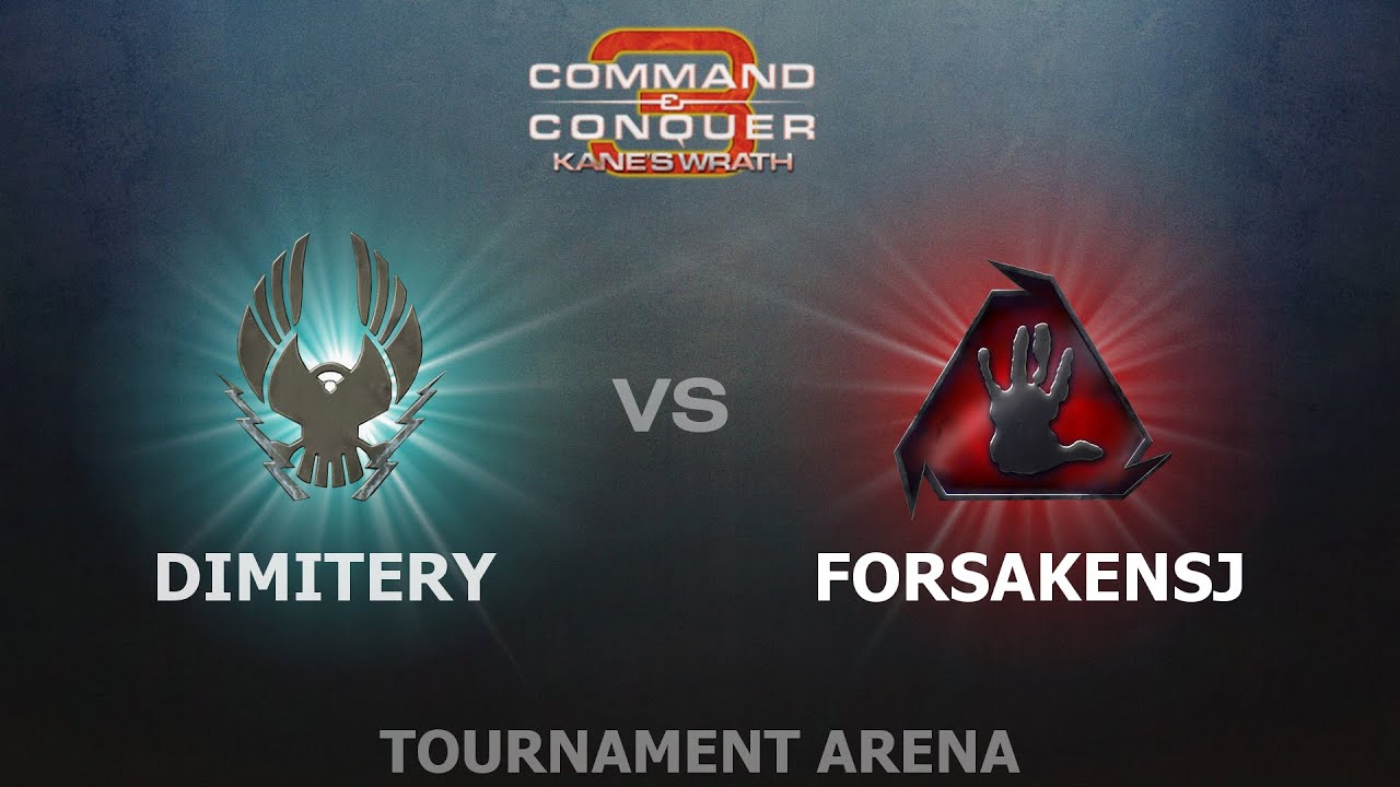 C&C3: Kane's Wrath 1v1 - Dimitery (Z) vs. ForsakenSJ (BH)